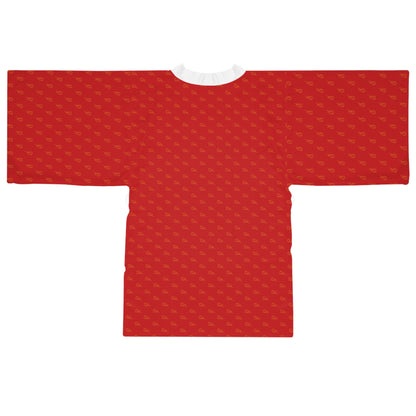 Long Sleeve Kimono Robe - Red