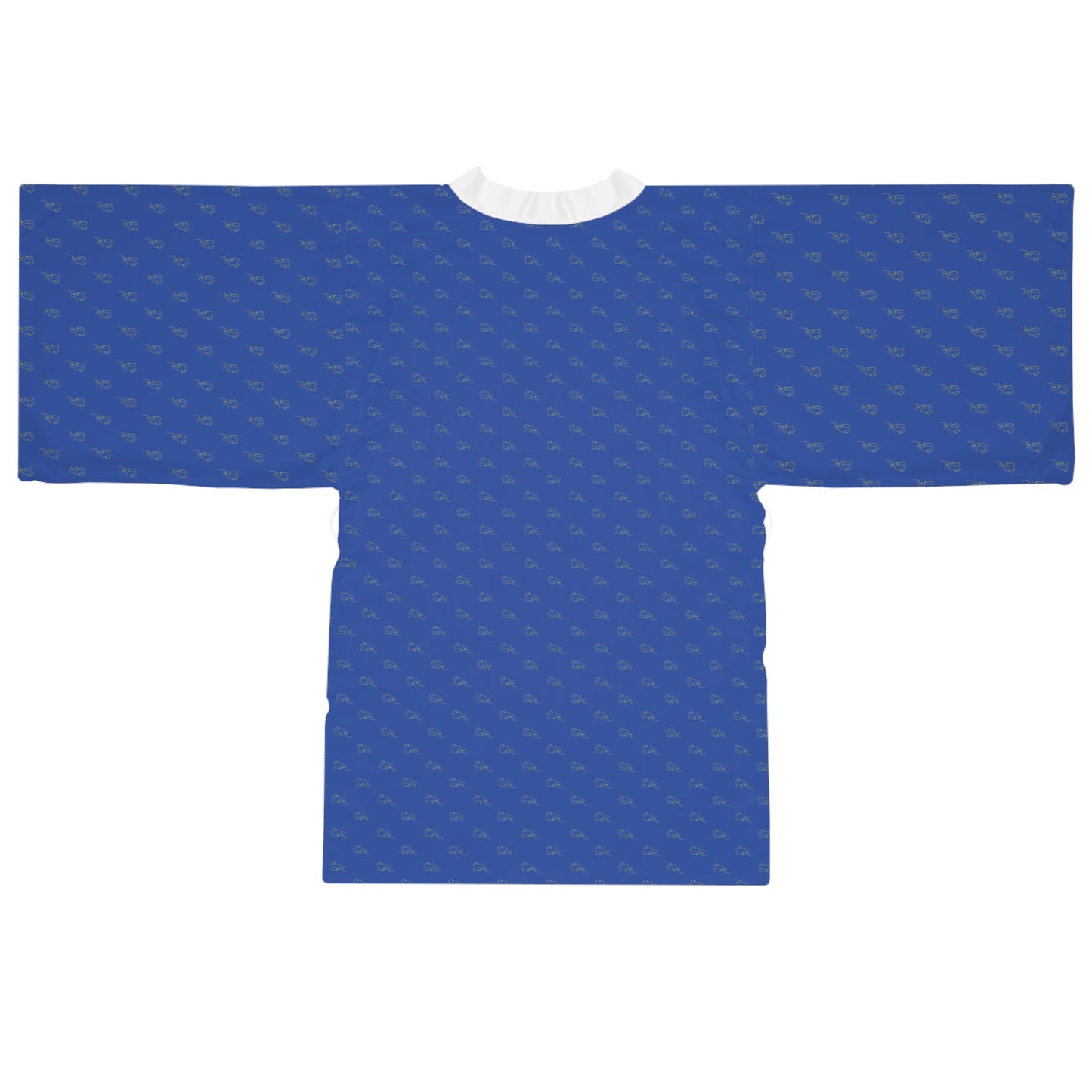 Long Sleeve Kimono Robe - Blue