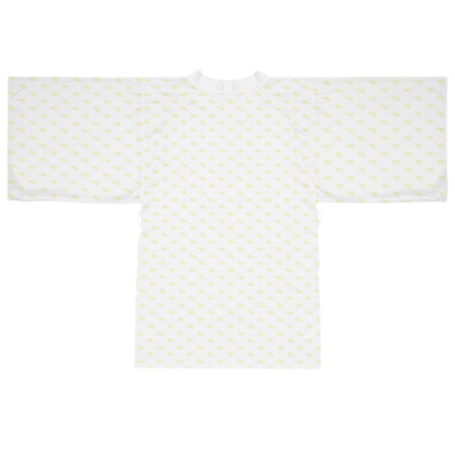 Long Sleeve Kimono Robe - White