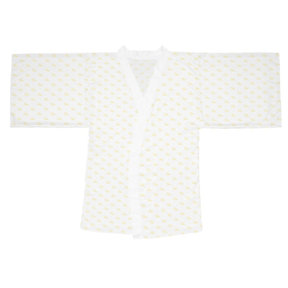 Long Sleeve Kimono Robe - White