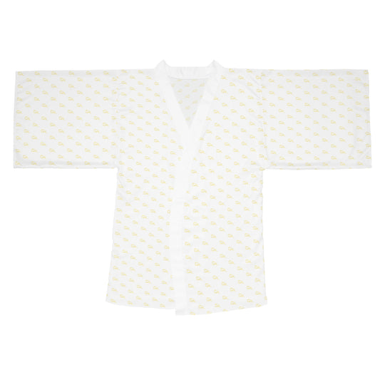 Long Sleeve Kimono Robe - White