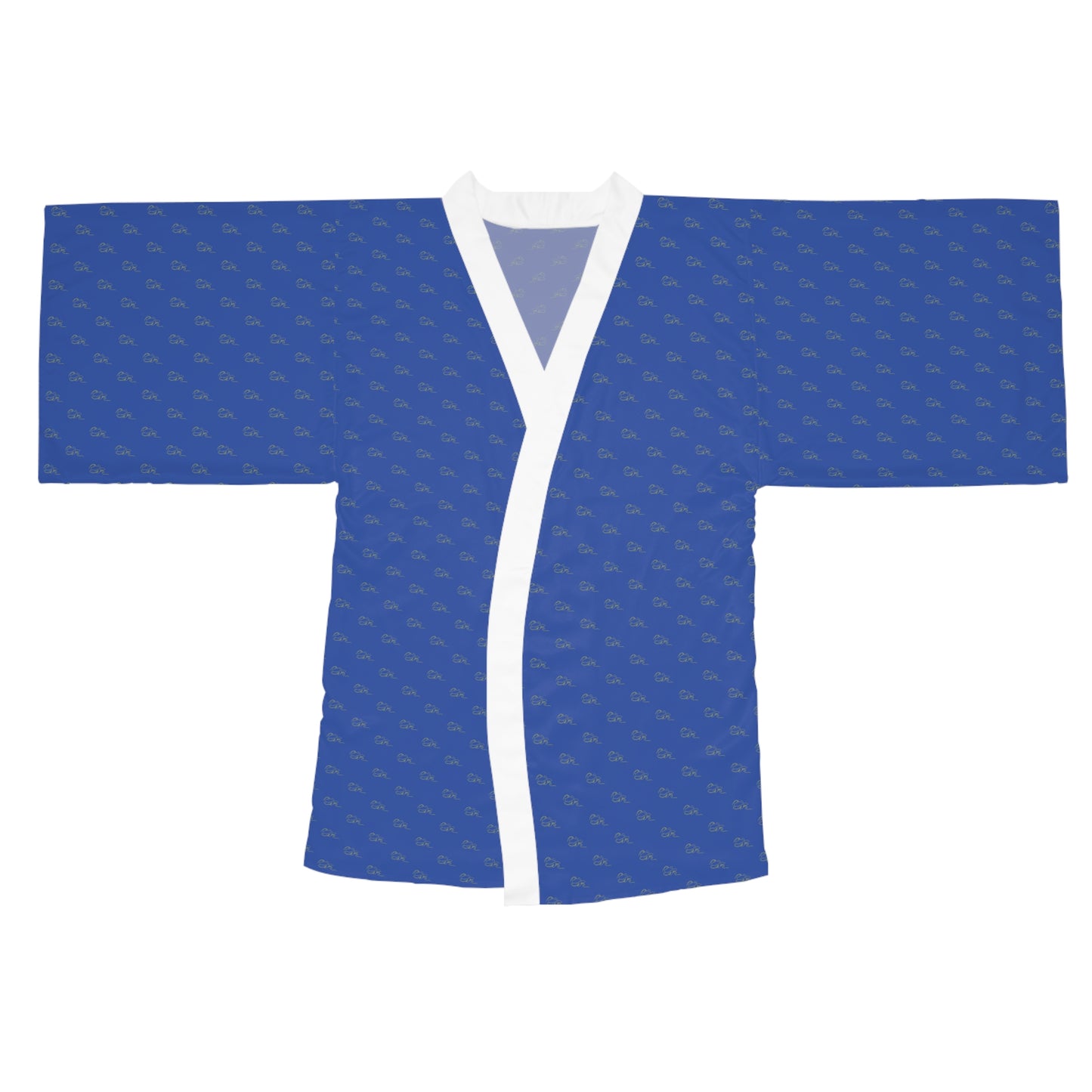 Long Sleeve Kimono Robe - Blue