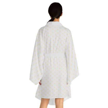 Long Sleeve Kimono Robe - White